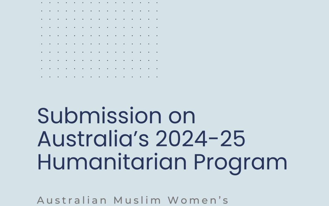 Submission on Australia’s 2024-25 Humanitarian Program